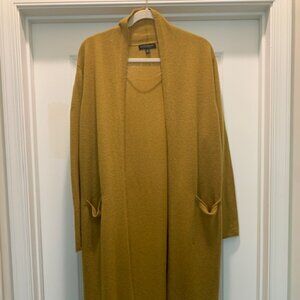 Lightweight cashmere open front sweater